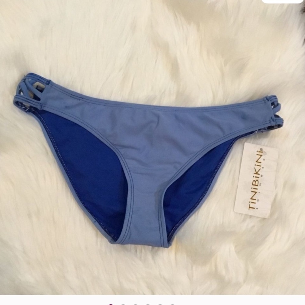 Women's TiniBikini Blue Bikini Bottoms Size L